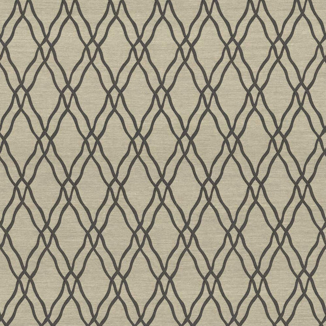 Kasmir Meander Trellis Slate Fabric