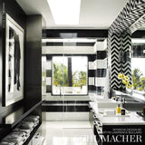 Schumacher Fez Noir Wallpaper