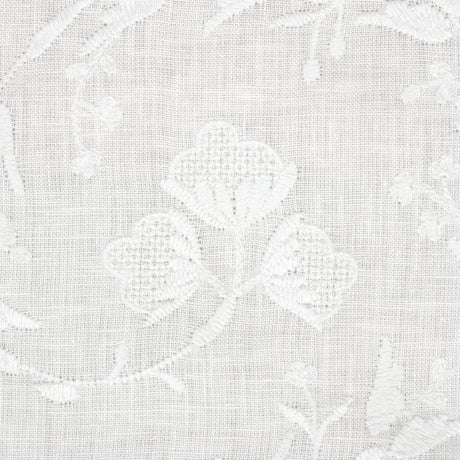 Schumacher Fiorentina Embroidery Ivory Fabric