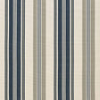 Schumacher Fjord Stripe Indigo Fabric