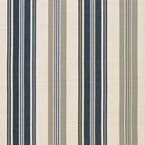 Schumacher Fjord Stripe Indigo Fabric