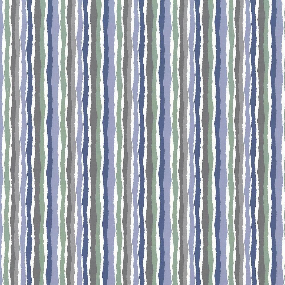 Kasmir Midgy Stripe Roly Poly Blue Fabric
