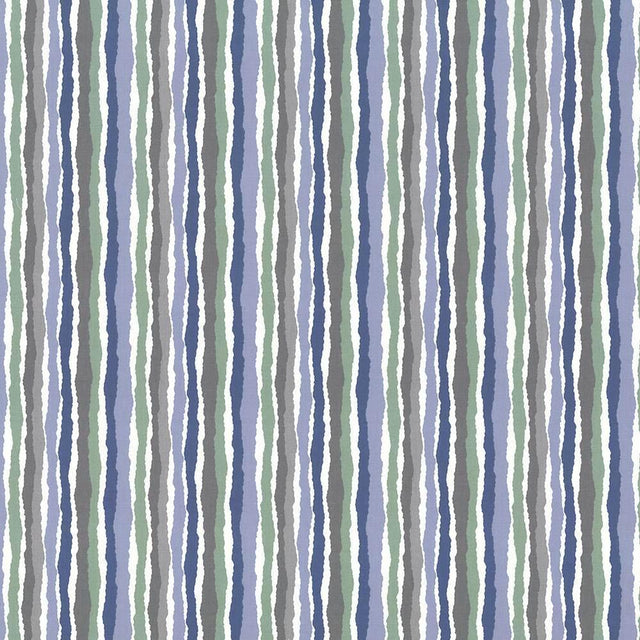 Kasmir Midgy Stripe Roly Poly Blue Fabric