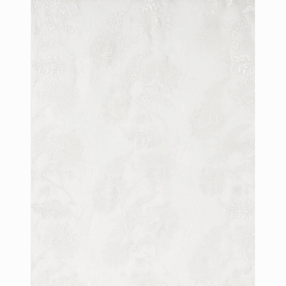 Schumacher Gabriella Embroidered Sheer Ivory Fabric