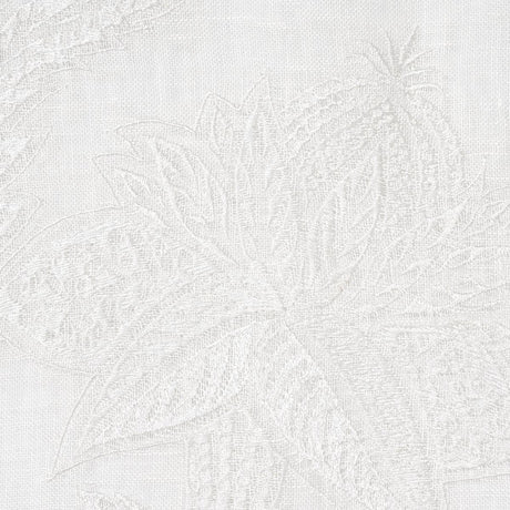 Schumacher Gabriella Embroidered Sheer Ivory Fabric