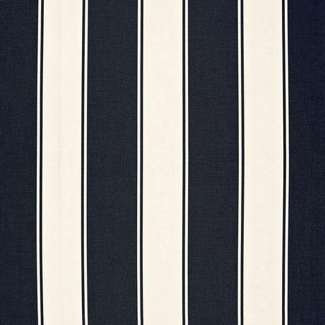 Schumacher Cannes Awning Stripe Denim Fabric
