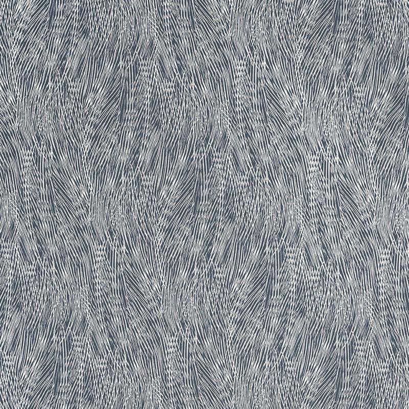 Schumacher Grand Cascade Indigo Fabric