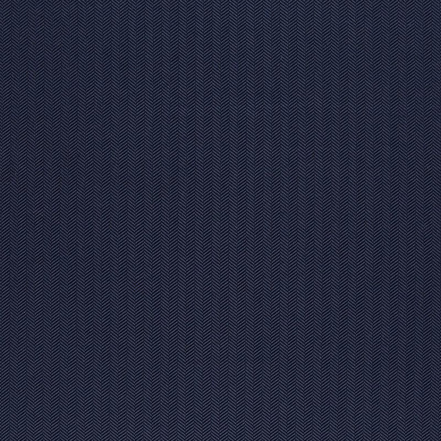 Schumacher Paloma Herringbone Navy Fabric