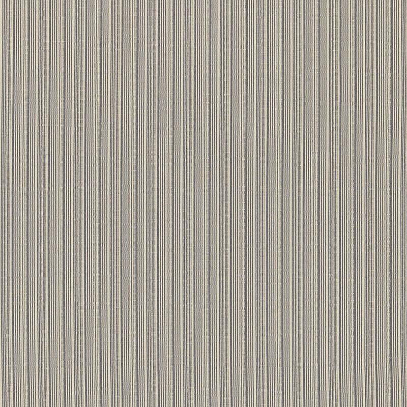 Schumacher Marbella Strie Oxford Grey Fabric