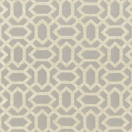 Schumacher San Remo Fret Dove Grey Fabric