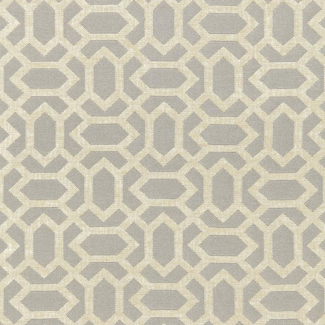 Schumacher San Remo Fret Dove Grey Fabric