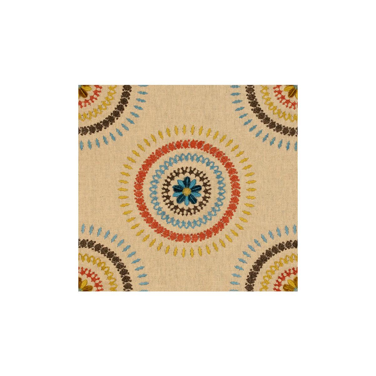 Lee Jofa Hazel Embroidery Teal Fabric