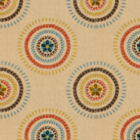 Lee Jofa HAZEL EMBROIDERY TEAL Upholstery Fabric