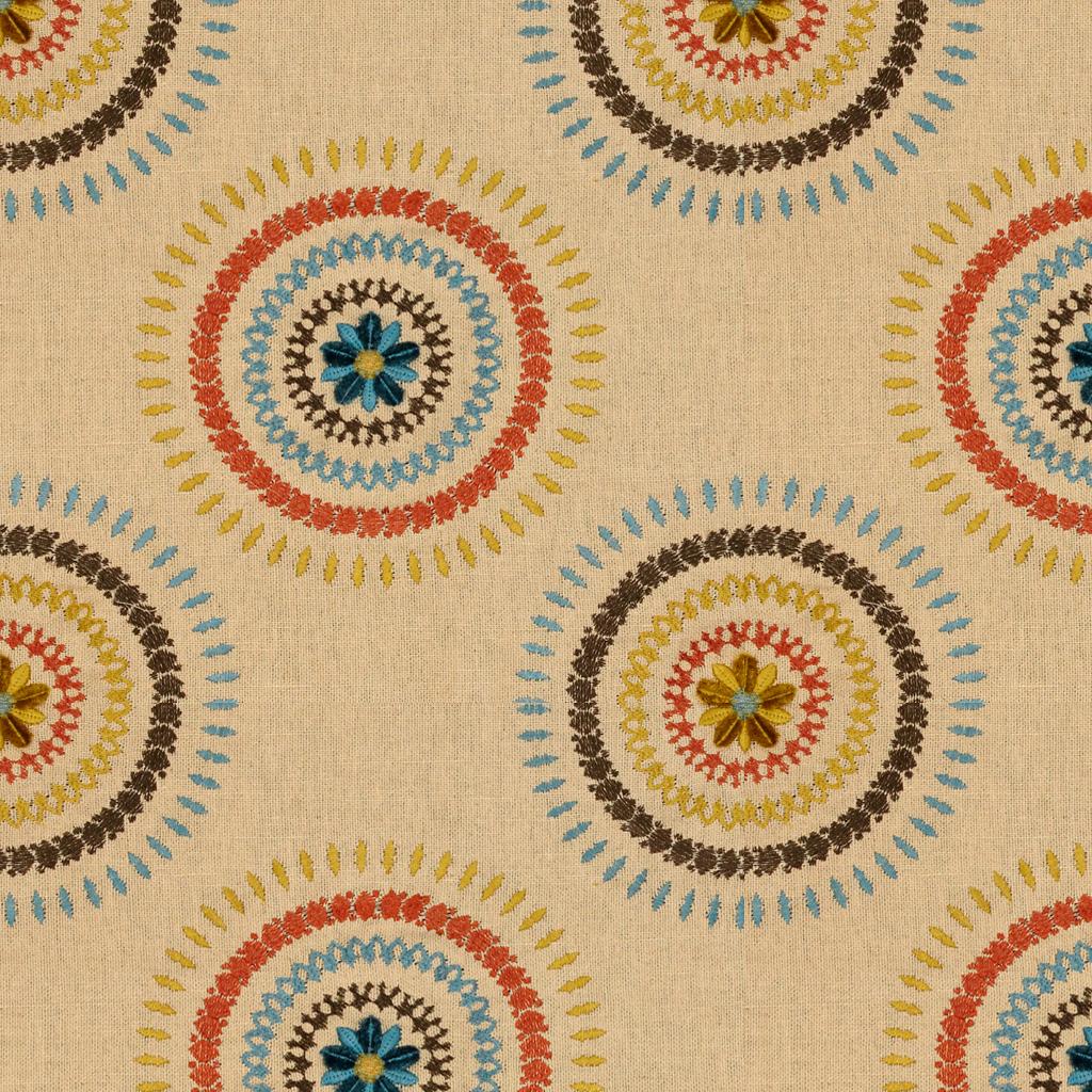 Lee Jofa HAZEL EMBROIDERY TEAL Upholstery Fabric