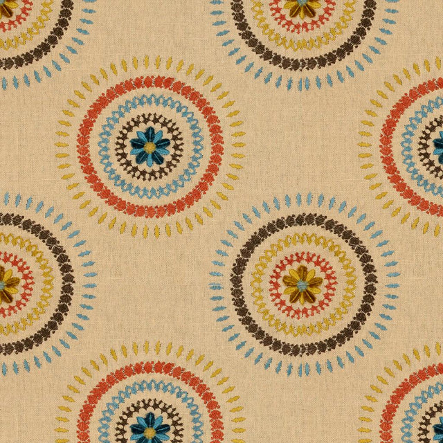 Lee Jofa HAZEL EMBROIDERY TEAL Upholstery Fabric