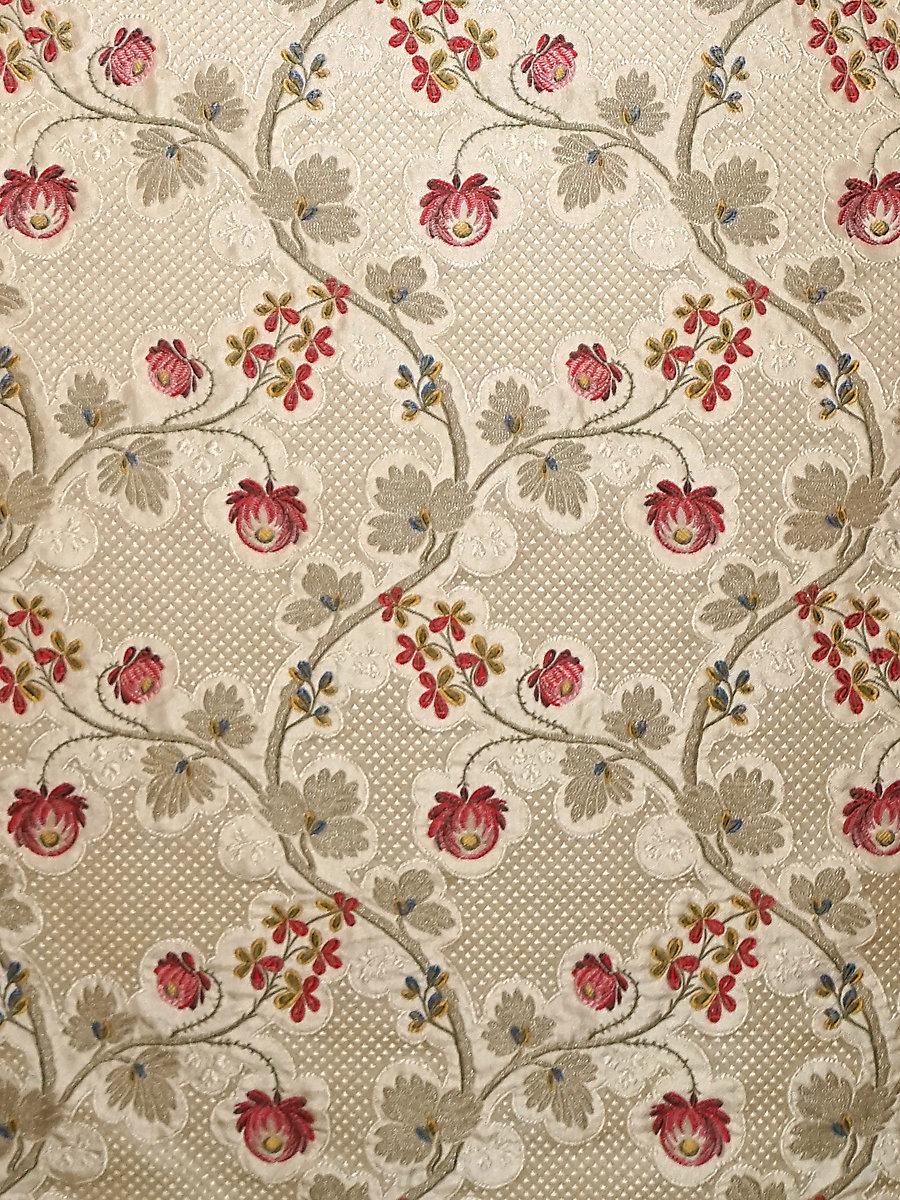 Scalamandre Trottola Strawberry Cream Fabric