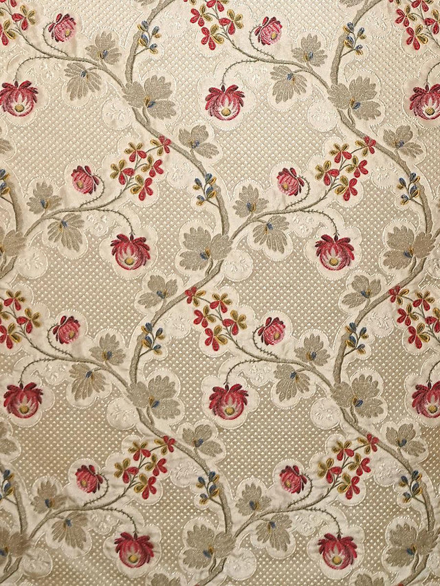 Scalamandre Trottola Strawberry Cream Fabric