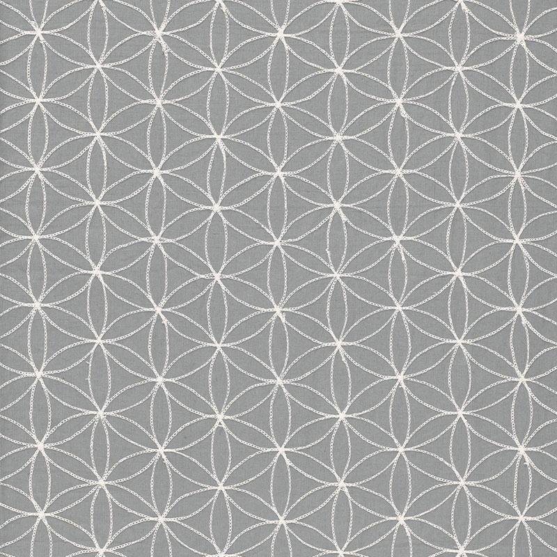 Schumacher Kaleidoscope Smoke Fabric