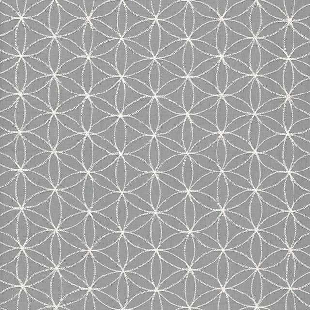 Schumacher Kaleidoscope Smoke Fabric
