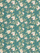 Scalamandre Peonia Linen Print Emerald Isle Fabric