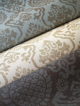 Scalamandre Surat Sisal Burnished Gold On Mineral Wallpaper