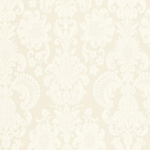Schumacher Kirkmicha Jacquard Sheer Ecru Fabric