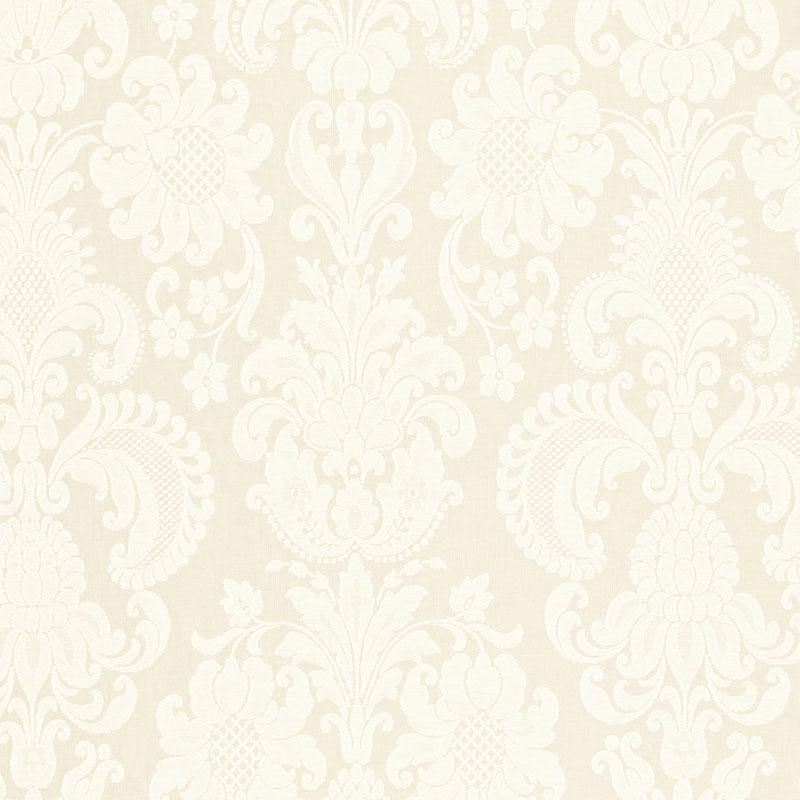 Schumacher Kirkmicha Jacquard Sheer Ecru Fabric