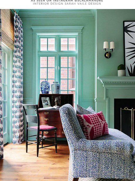 Scalamandre Corbet Blue Fabric