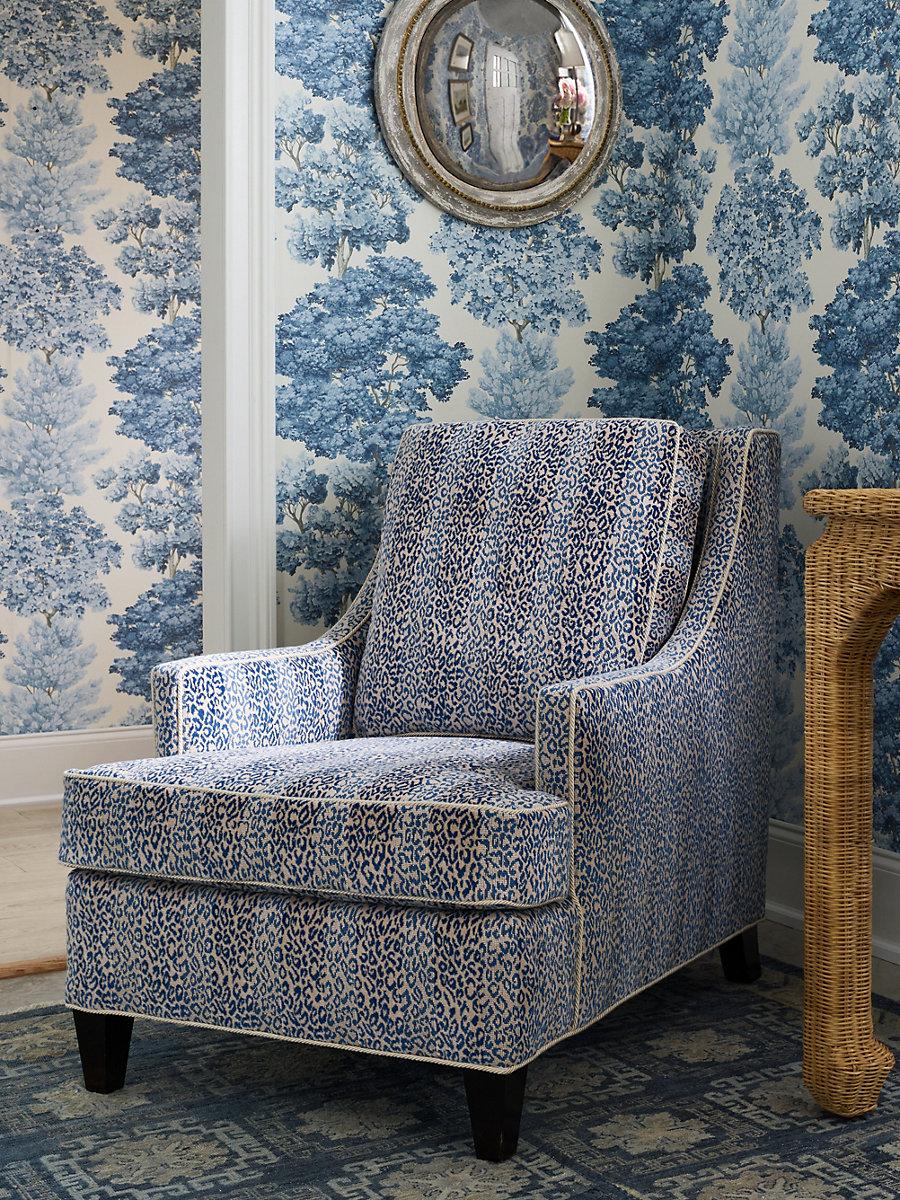 Scalamandre Corbet Blue Fabric