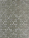 Scalamandre Suzhou Lattice Sisal Silver On Pewter Wallpaper