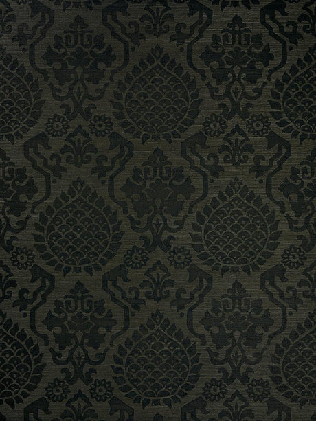 Scalamandre Surat Sisal Jet Wallpaper