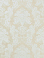 Scalamandre Damasco Sienese Mist Grey On Blue Strie Fabric