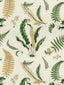Scalamandre Elsie De Wolfe Outdoor Greens On Off-White Fabric