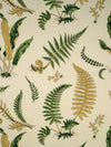 Scalamandre Elsie De Wolfe - Outdoor Greens On Off-White Upholstery Fabric