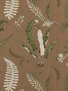 Scalamandre Elsie De Wolfe - Outdoor Greens On Brown Upholstery Fabric