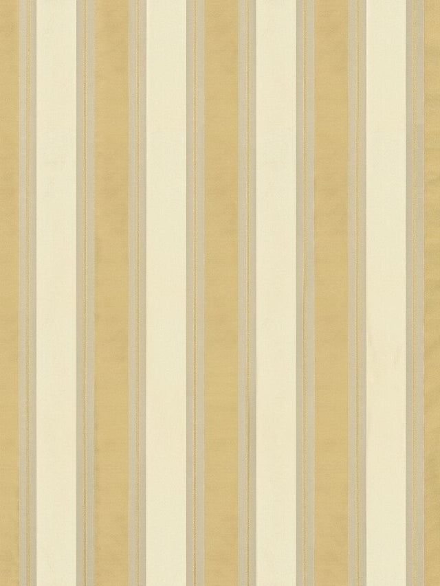 Scalamandre Federal Stripe Champagne & Antique Gold Fabric