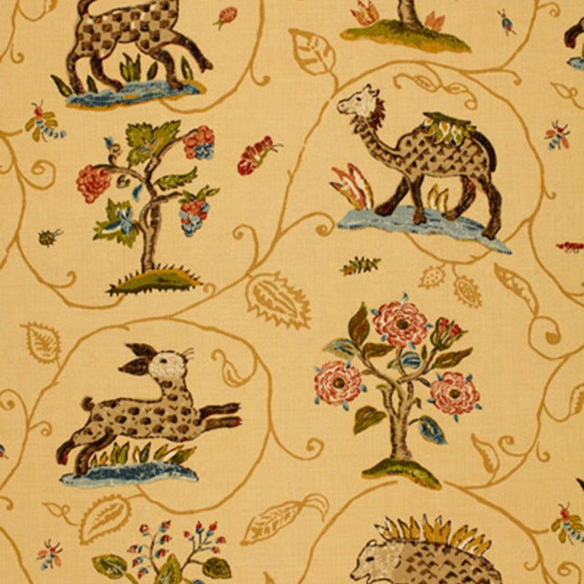 Schumacher La Menagerie Marigold Fabric