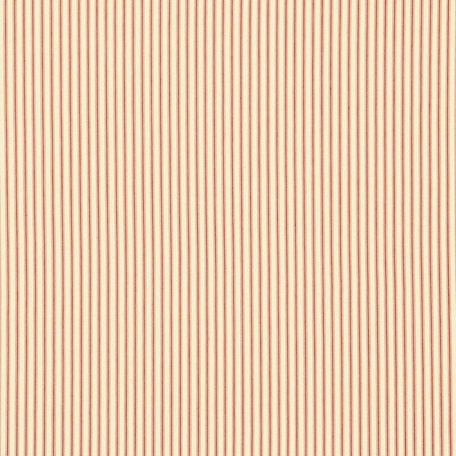 Schumacher Wellfleet Ticking Stripe Regatta Red Fabric