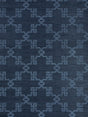 Scalamandre Suzhou Lattice Sisal Midnight Wallpaper