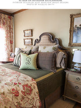 Scalamandre Pondicherry Cotton Print Turkey Red On Lime Fabric