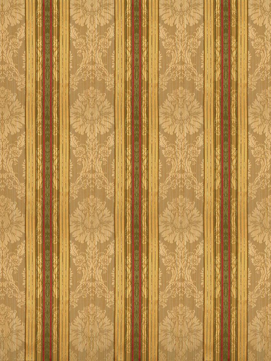 Scalamandre Santa Margarita Multi On Ochre Fabric