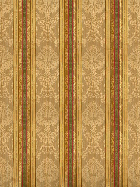 Scalamandre Santa Margarita Multi On Ochre Fabric