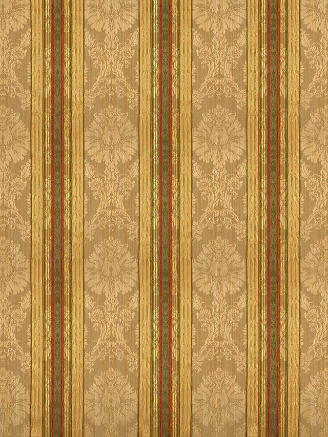 Scalamandre Santa Margarita Multi On Ochre Fabric