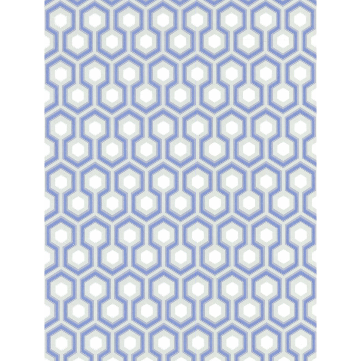 Cole & Son HICKS HEXAGON BLUE/GR Wallpaper