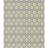Cole & Son HICKS HEXAGON BLACK/G Wallpaper