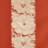 Schumacher Mandarin Silk Stripe Coral Fabric