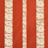 Schumacher Mandarin Silk Stripe Coral Fabric