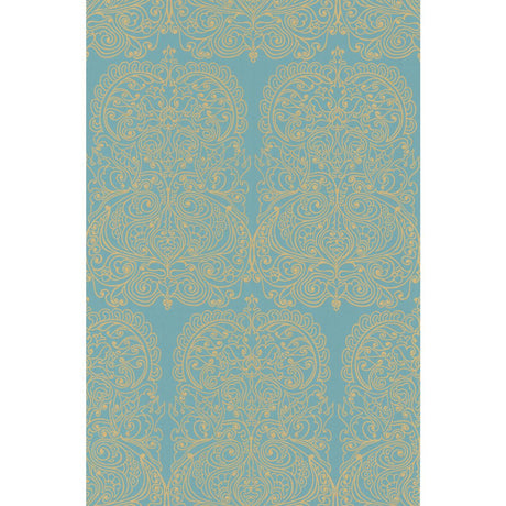 Cole & Son Alpana Gold/Aqua Wallpaper