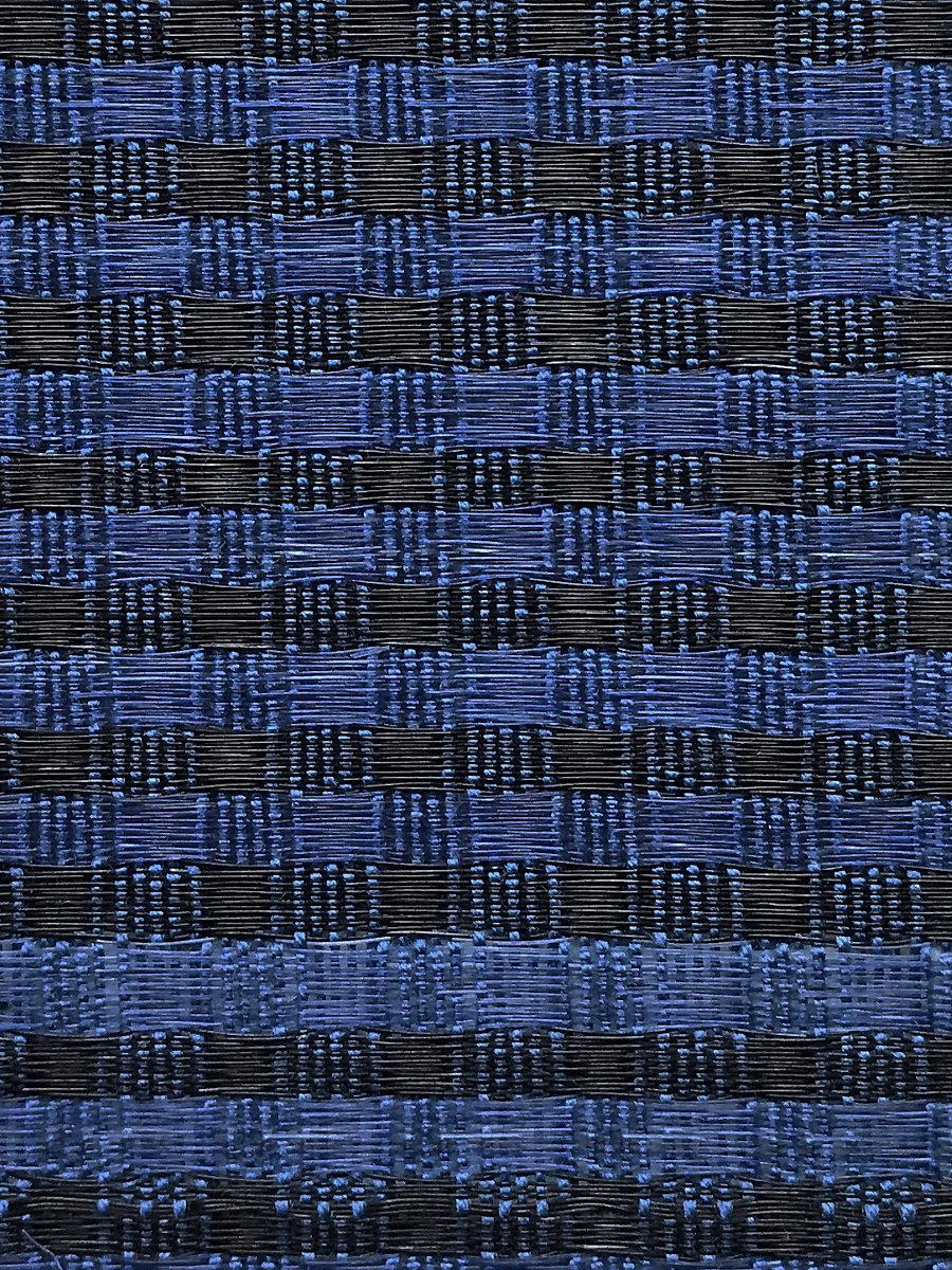 Scalamandre Dales Horsehair Blue / Black Fabric