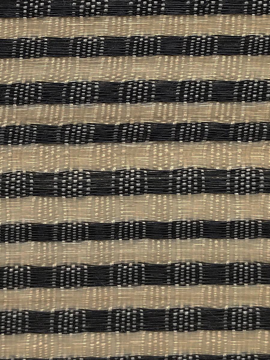 Scalamandre Dales Horsehair Black / White Fabric